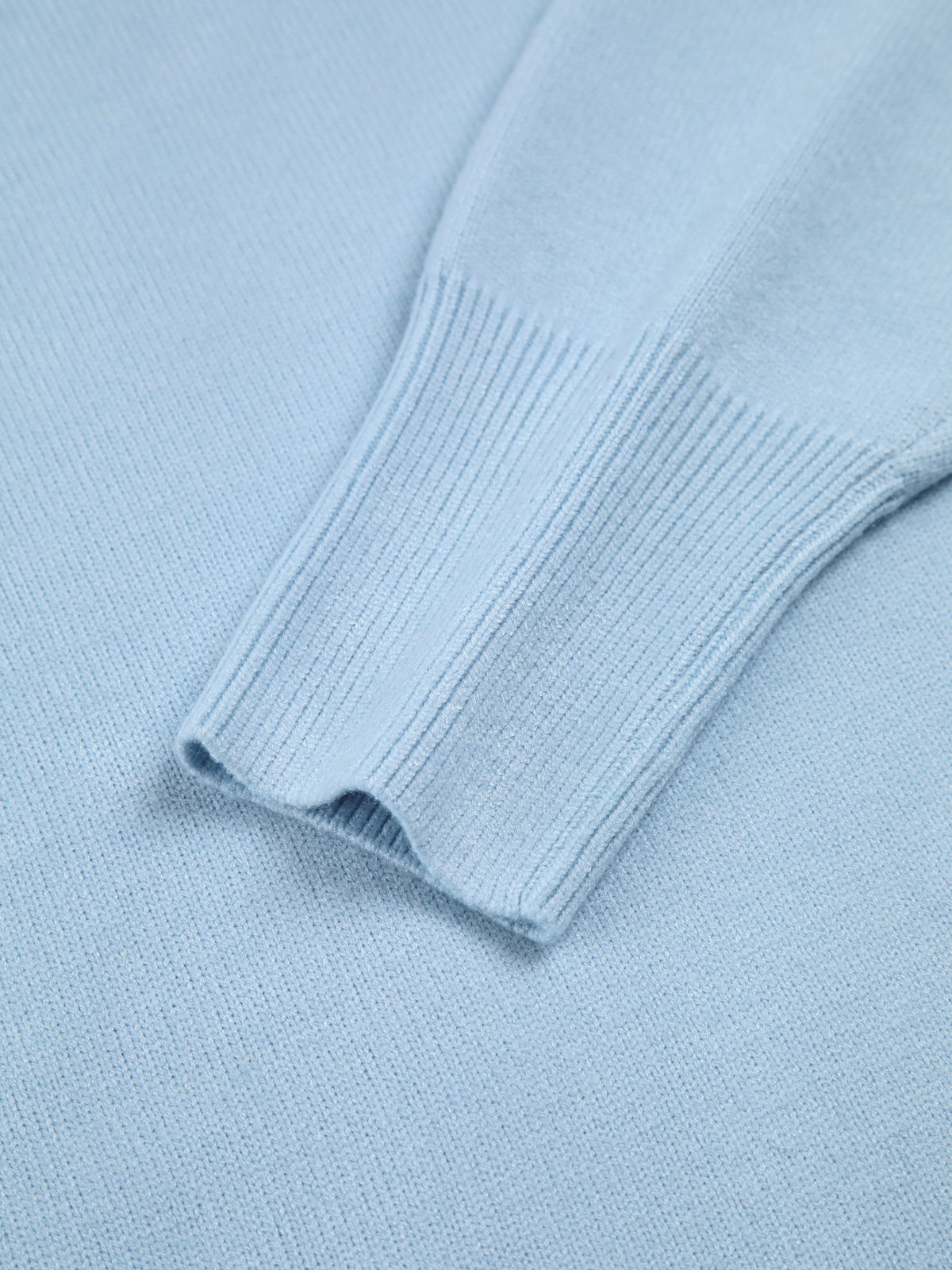 Noa |Sky Blue Oversized Turtleneck Knit