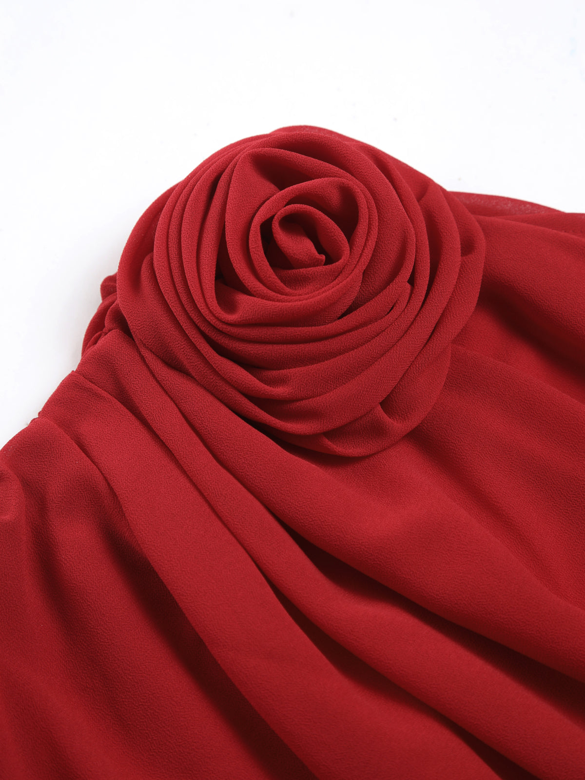 Elara | Asymmetrical Sheer Chiffon One-Shoulder Blouse