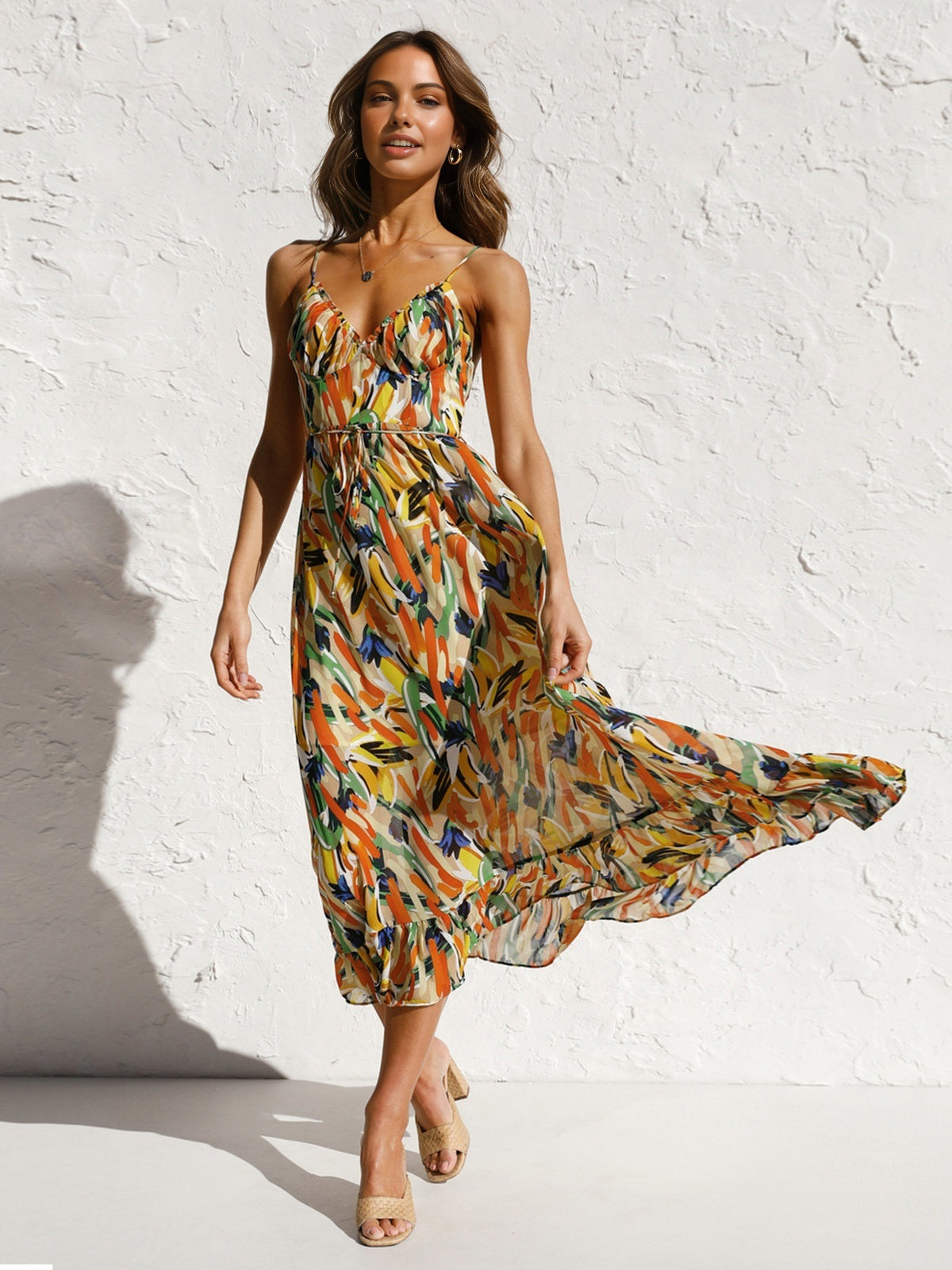 Frosta | Sunset Bloom Midi Dress