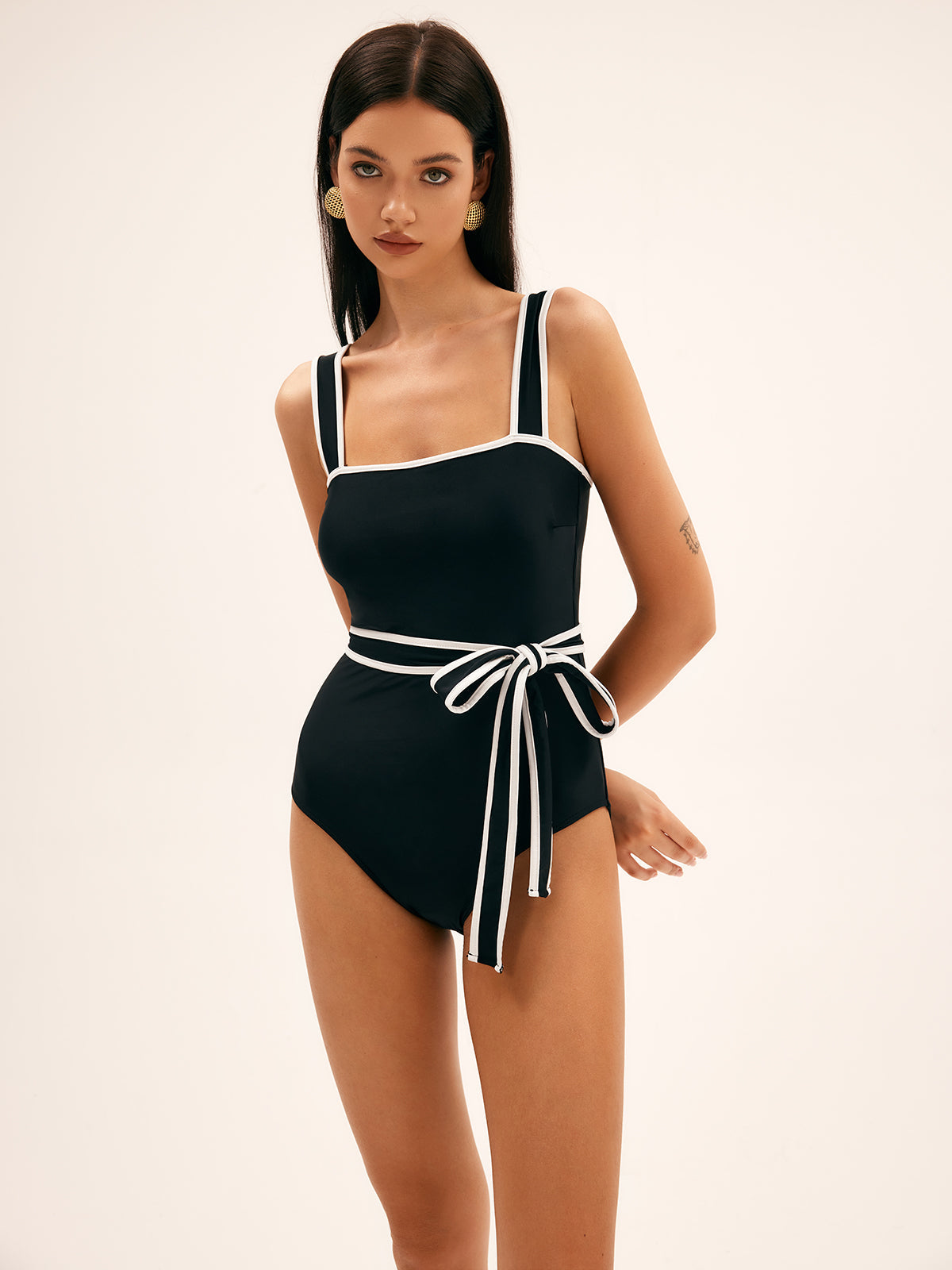 Marée | Contrast Trim Sunbeam Swimsuit