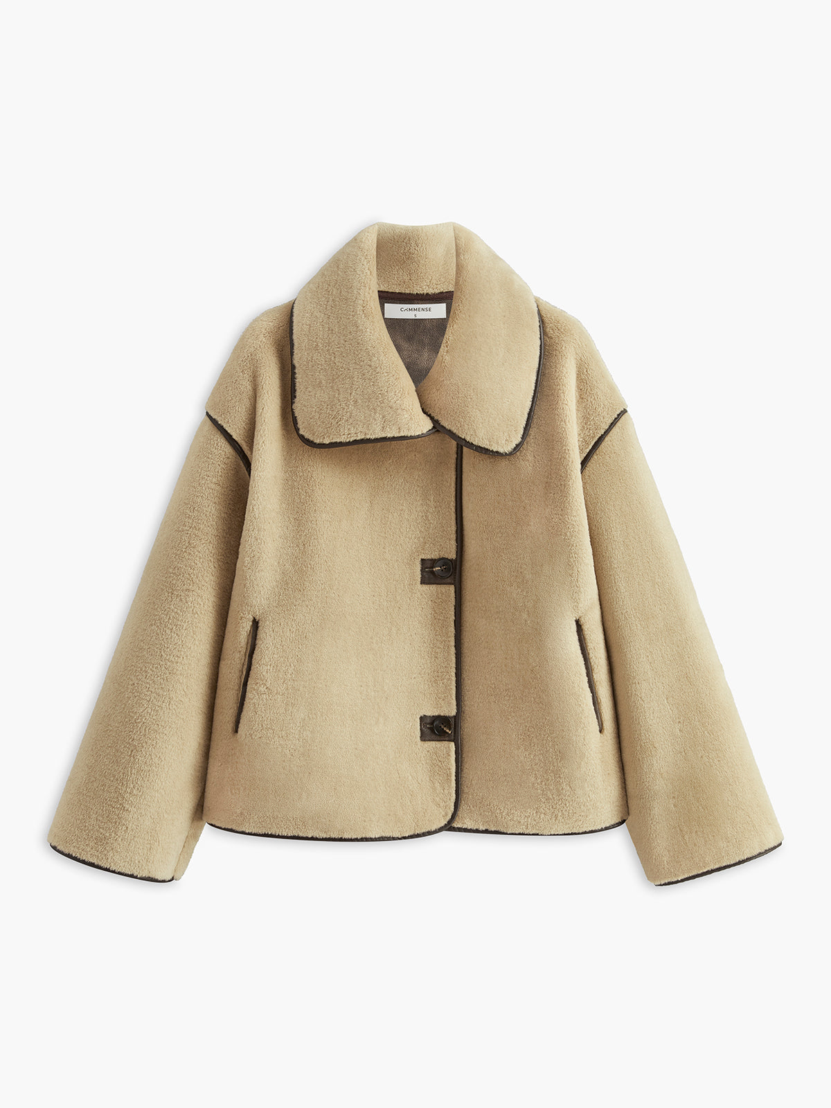 Lola | Sculpted Contrast Minky Shift Coat