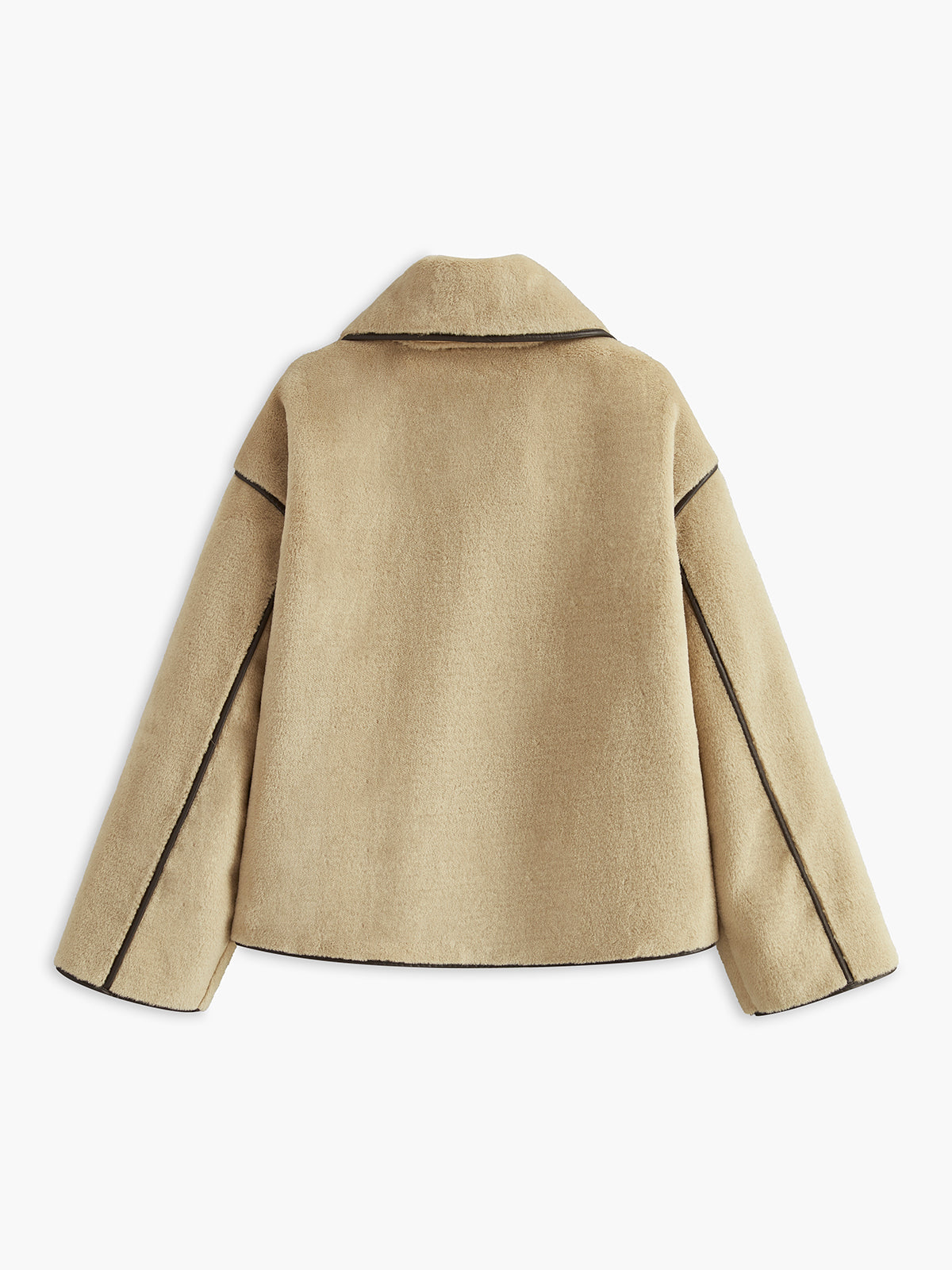 Lola | Sculpted Contrast Minky Shift Coat