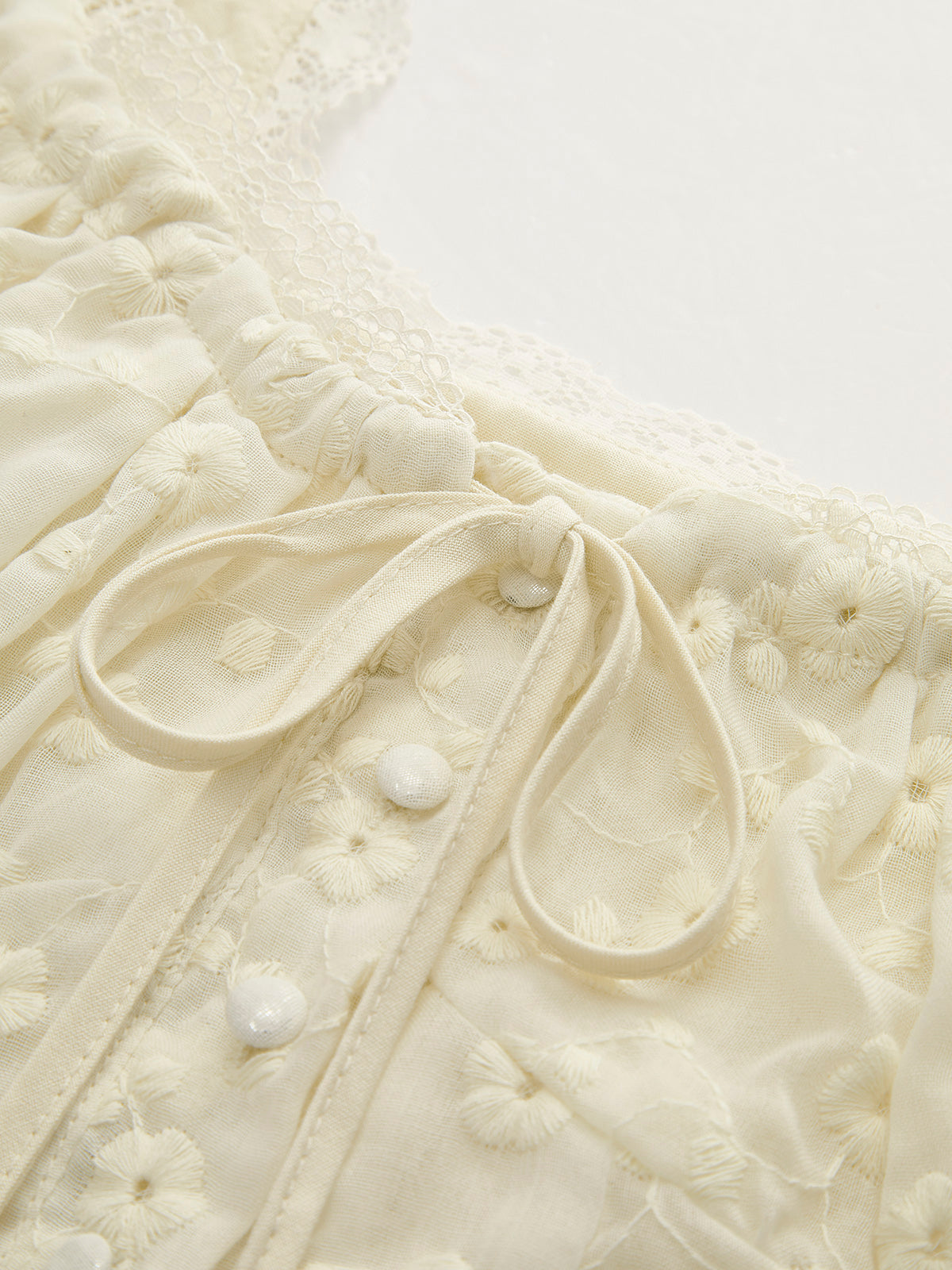 Roselune | Floral Lace Peplum Blouse