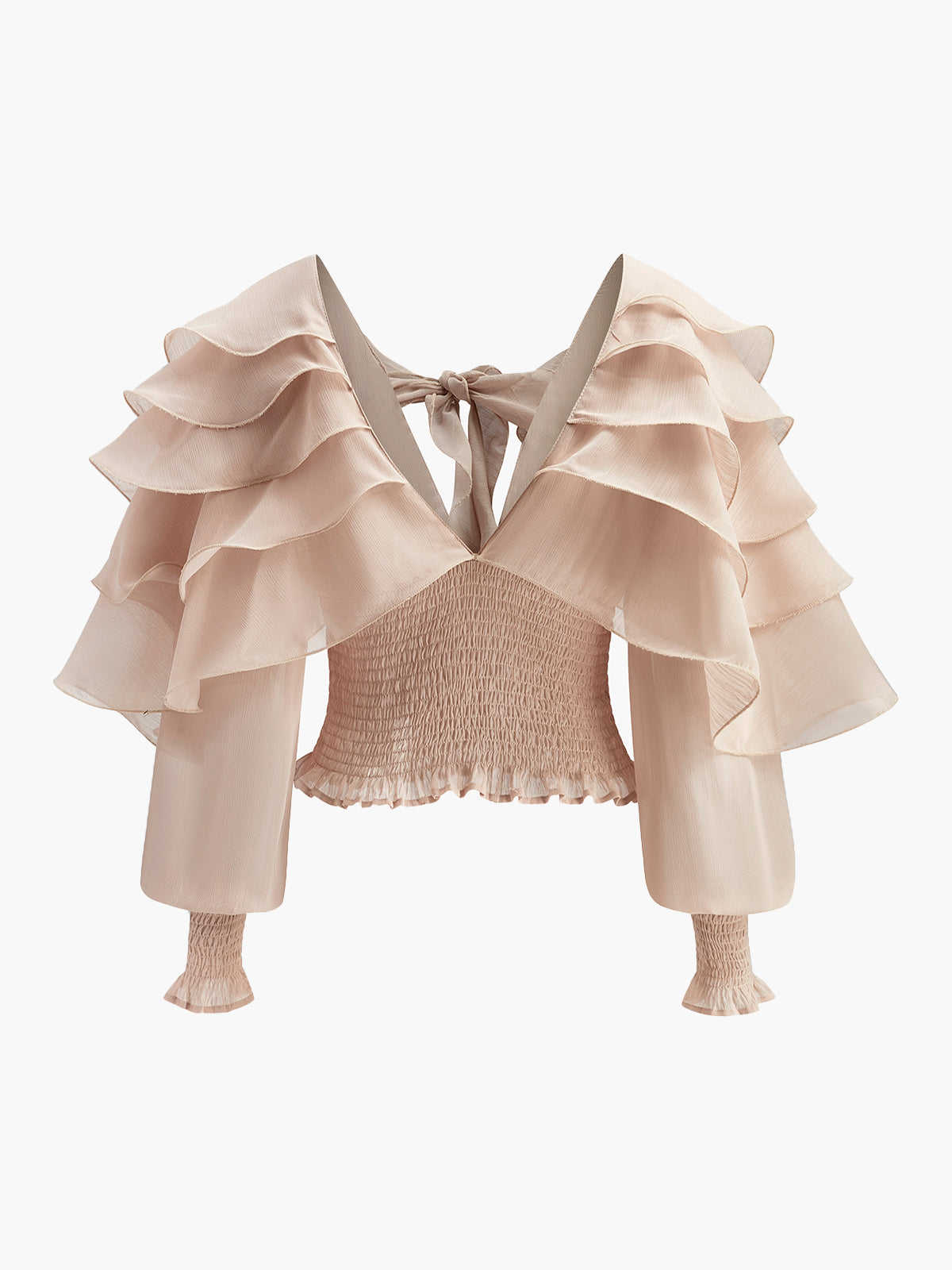 Nyra | Flowy Chiffon Ruffle Top
