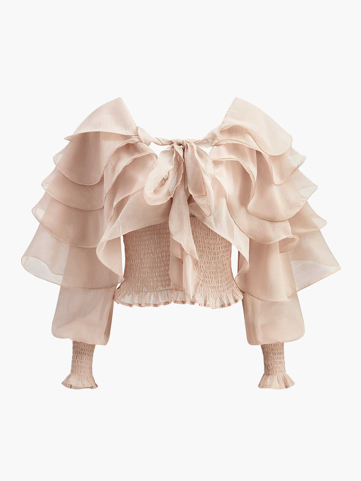 Nyra | Flowy Chiffon Ruffle Top