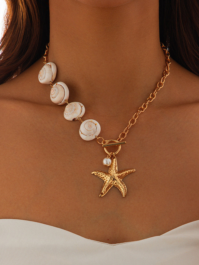 Ocean Muse | Coastal Charm Pendant Necklace