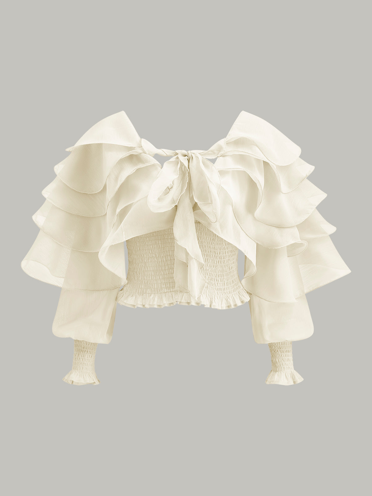 Nyra | Flowy Chiffon Ruffle Top