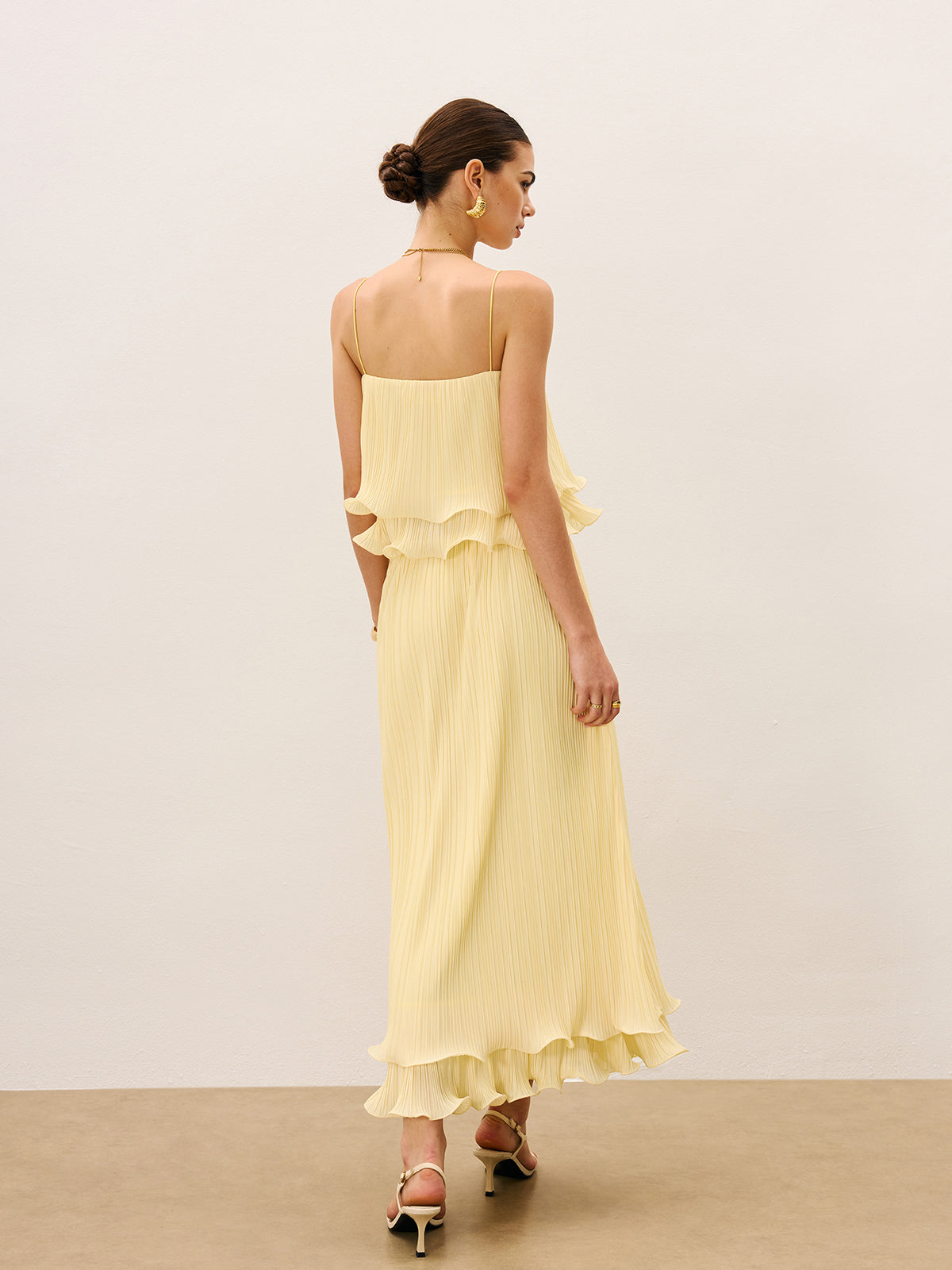 Liora | Pleated Ruffle Two-Piece Set