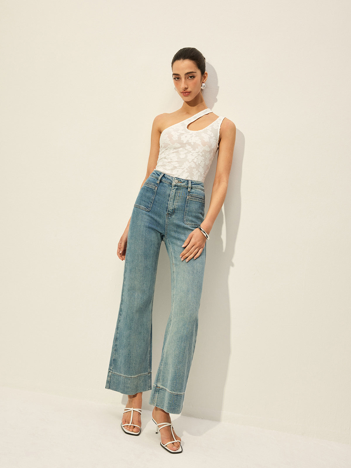Eli | Mid-Rise Denim Jeans with Pockets