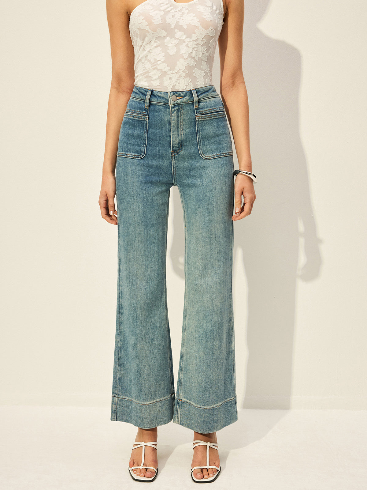 Eli | Mid-Rise Denim Jeans with Pockets