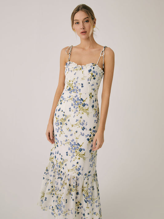 Rosalie | Floral Print Long Dress