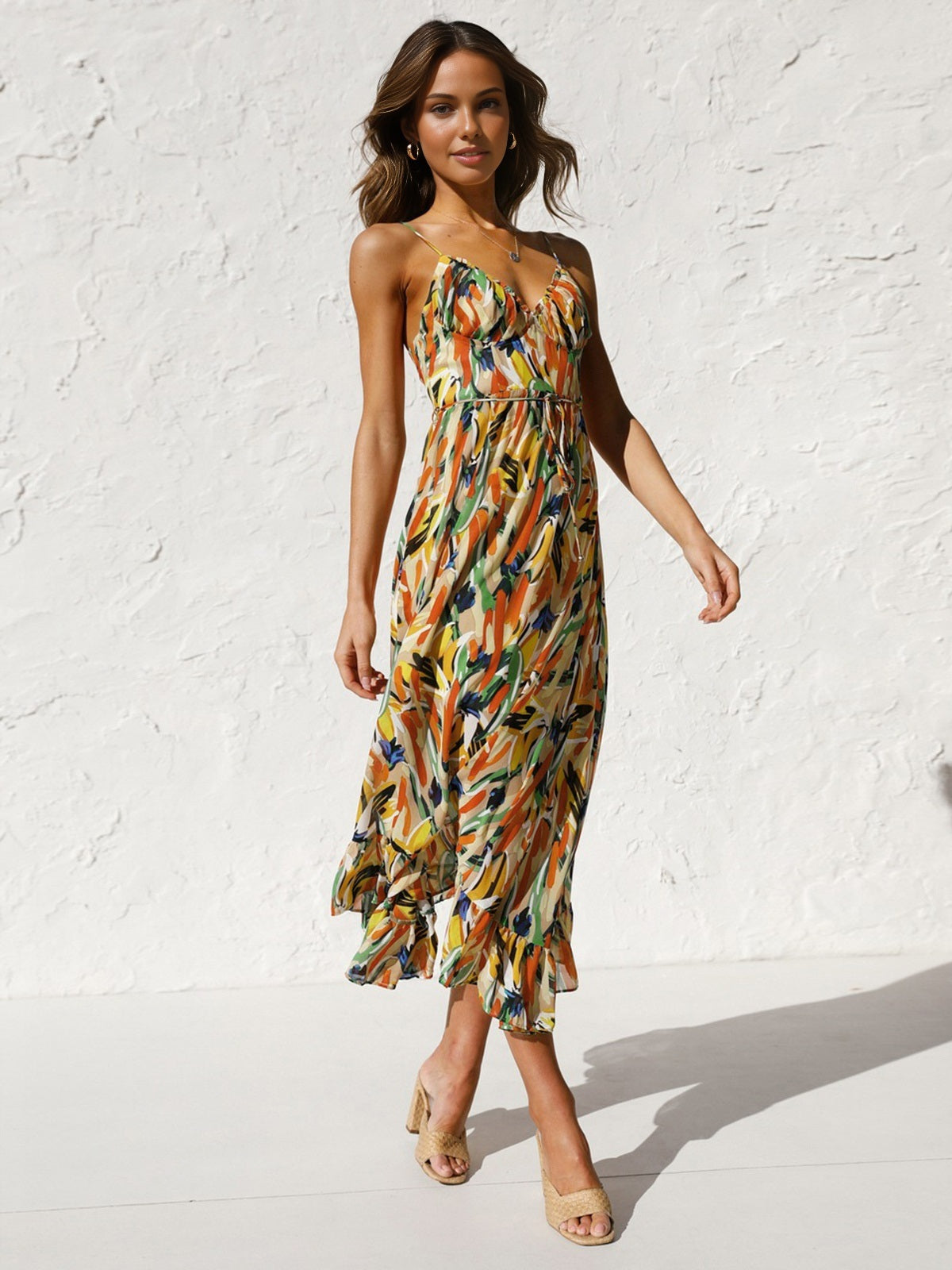 Frosta | Sunset Bloom Midi Dress
