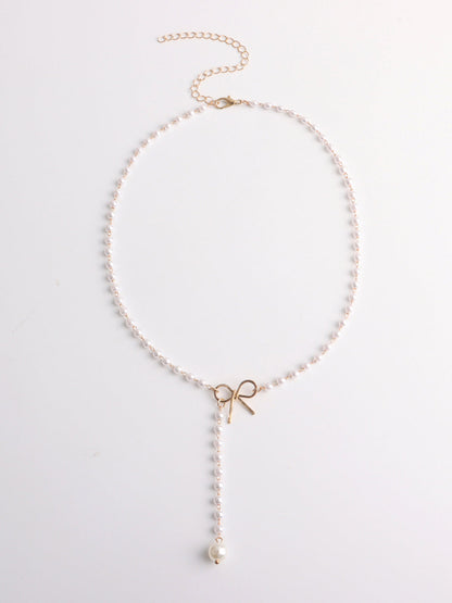 Grace Knot Pearl Necklace