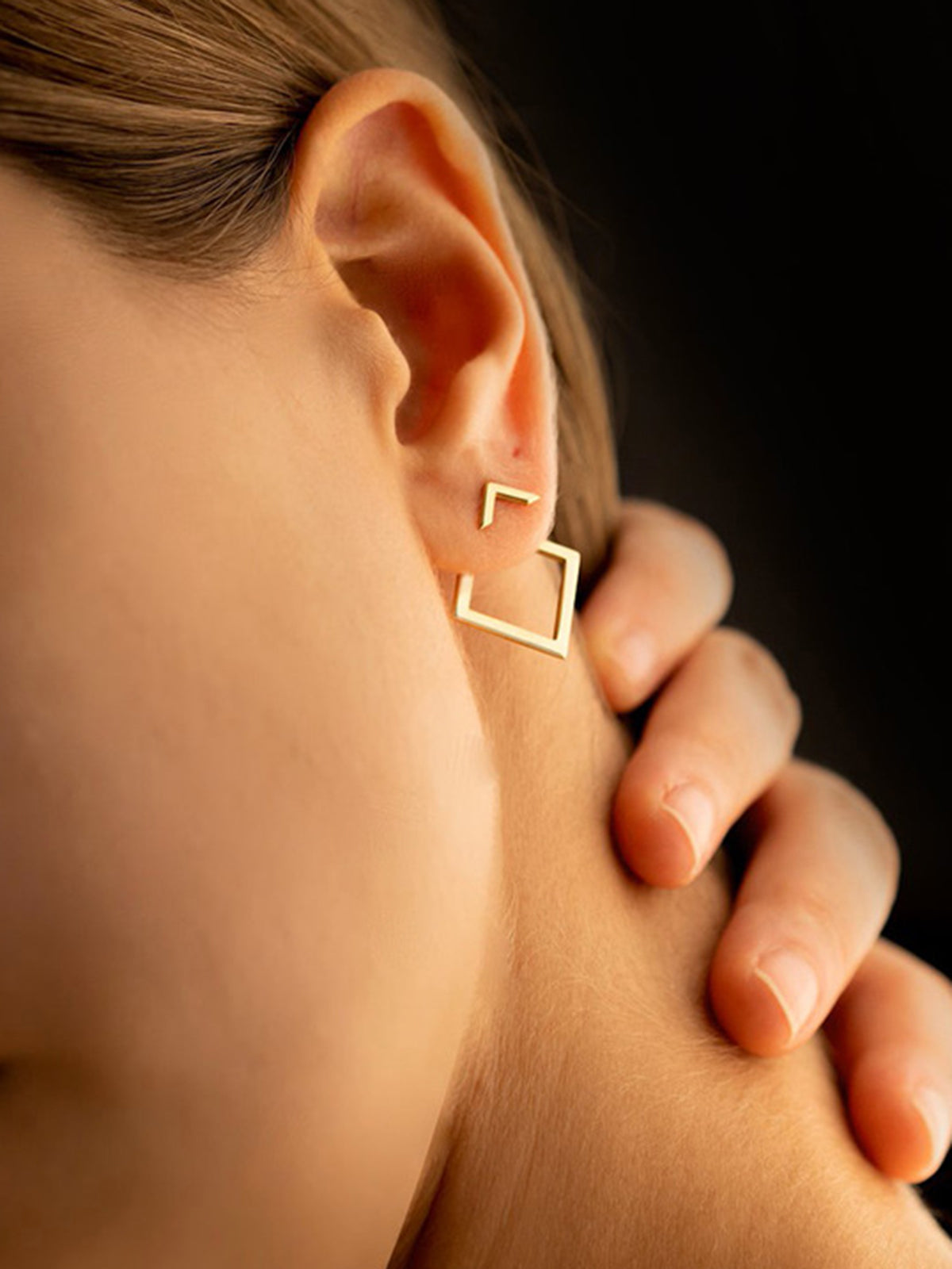 Linea | GeoLuxe Square Earrings