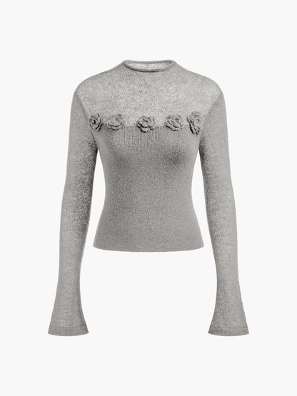 Floria | Floral Bloom Knit Top