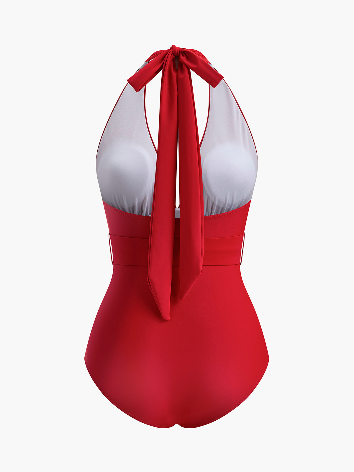 Solenya | Neck Belted One-Piece Swimsuit