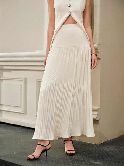 Ela | Mid-Rise Pleated Skirt