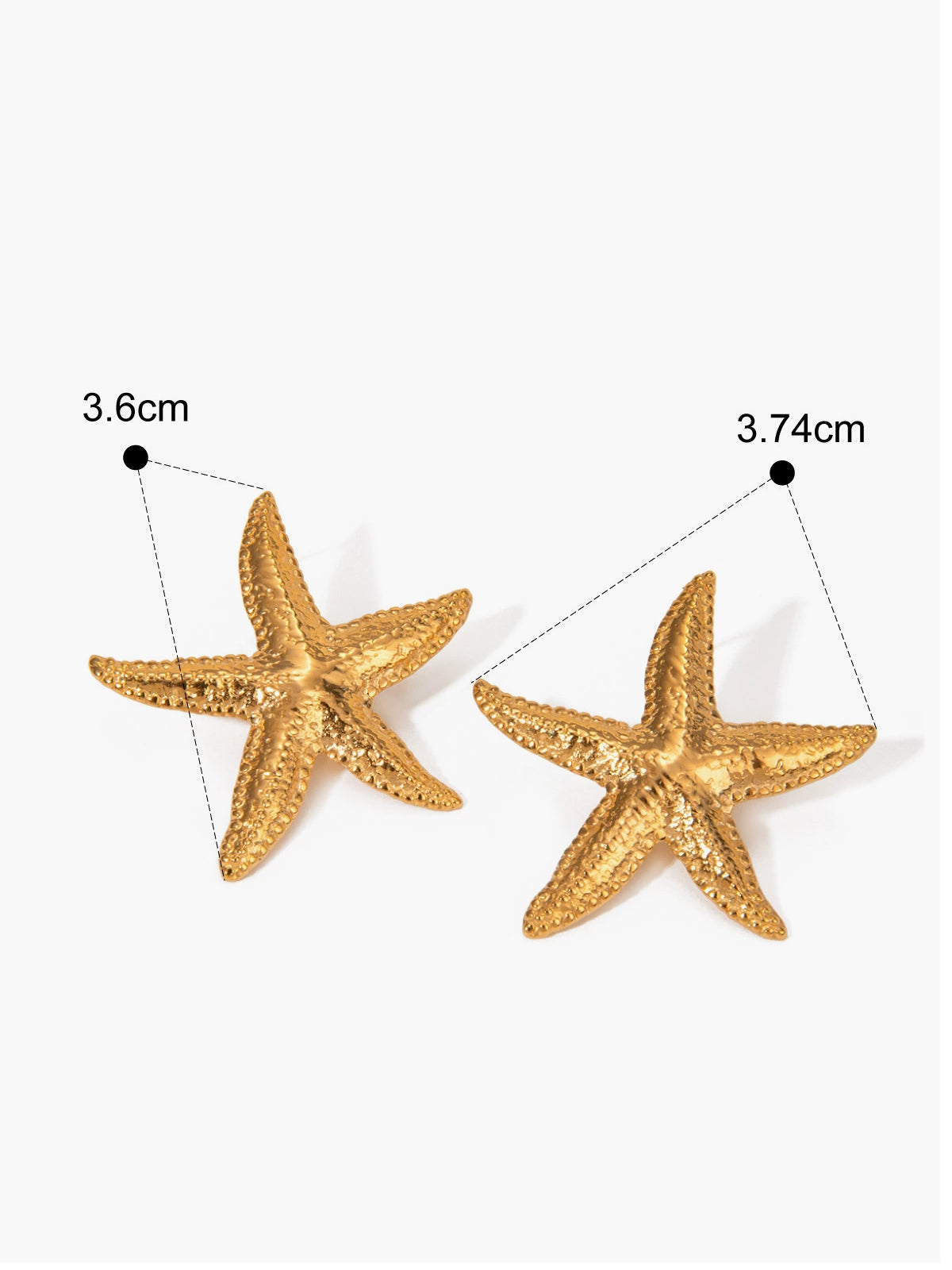 SeaGleam | Gold Starfish Earrings