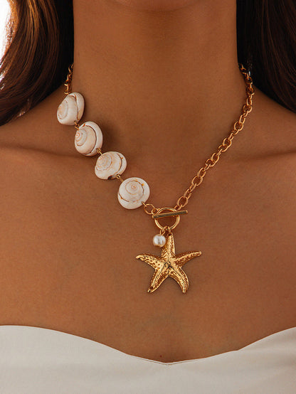 Ocean Muse | Coastal Charm Pendant Necklace