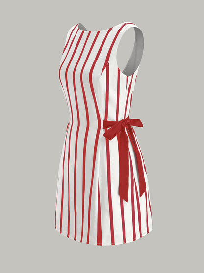 Orlina | Dual-Sided Bow Zipper Dress