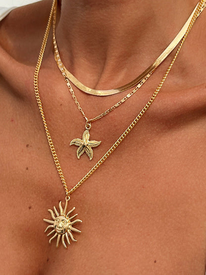 Soleil & Sea |  Coastal Radiance Layered Necklace