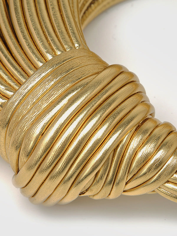 Golden Twist Handle Bag