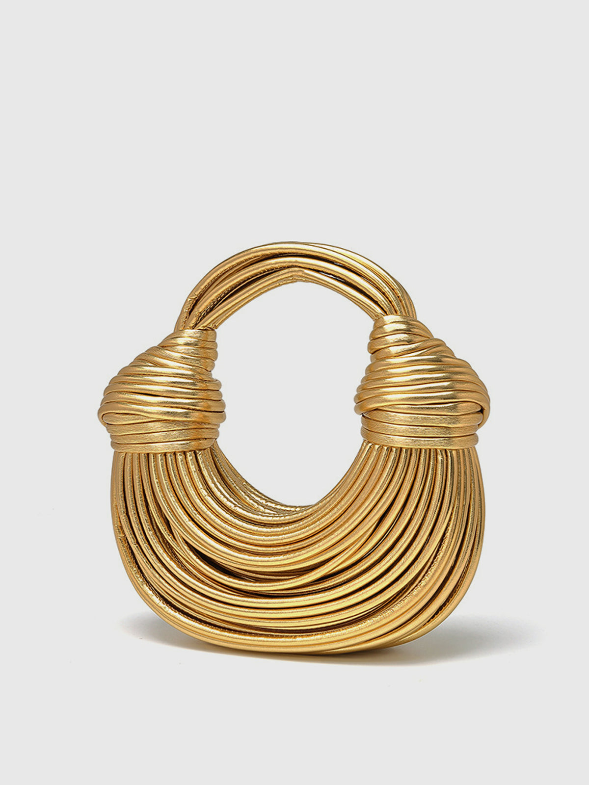 Golden Twist Handle Bag