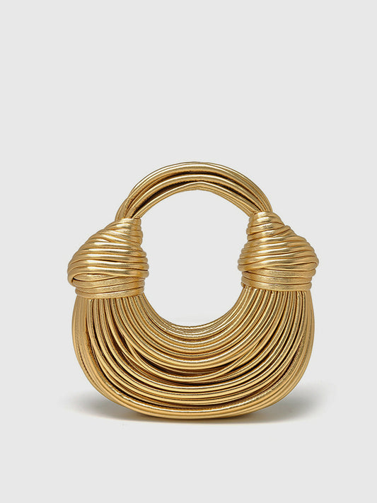 Golden Twist Handle Bag