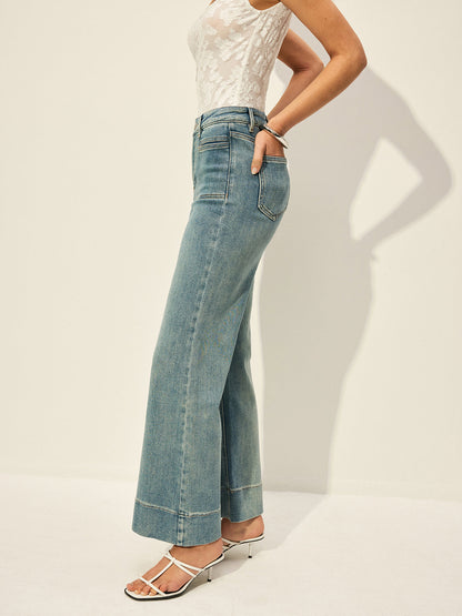 Eli | Mid-Rise Denim Jeans with Pockets